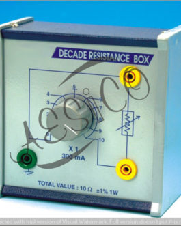 P101.034	 RESISTANCE BOX DECADE TYPE SINGLE DIAL