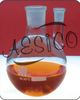 C005.09	 ROUND BOTTOM FLASK TWO NECK